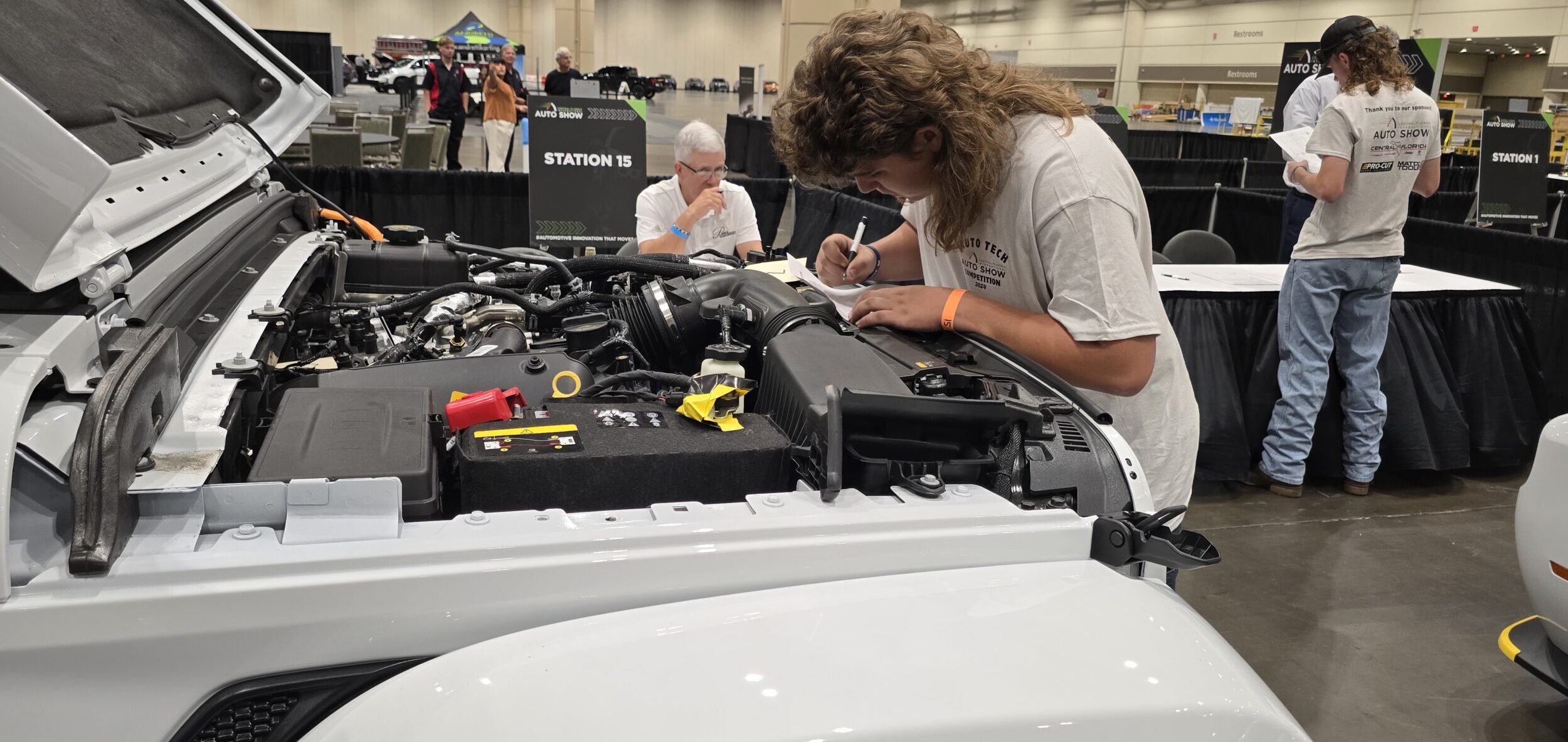 Students Competing in the Hands-on Tech Competition